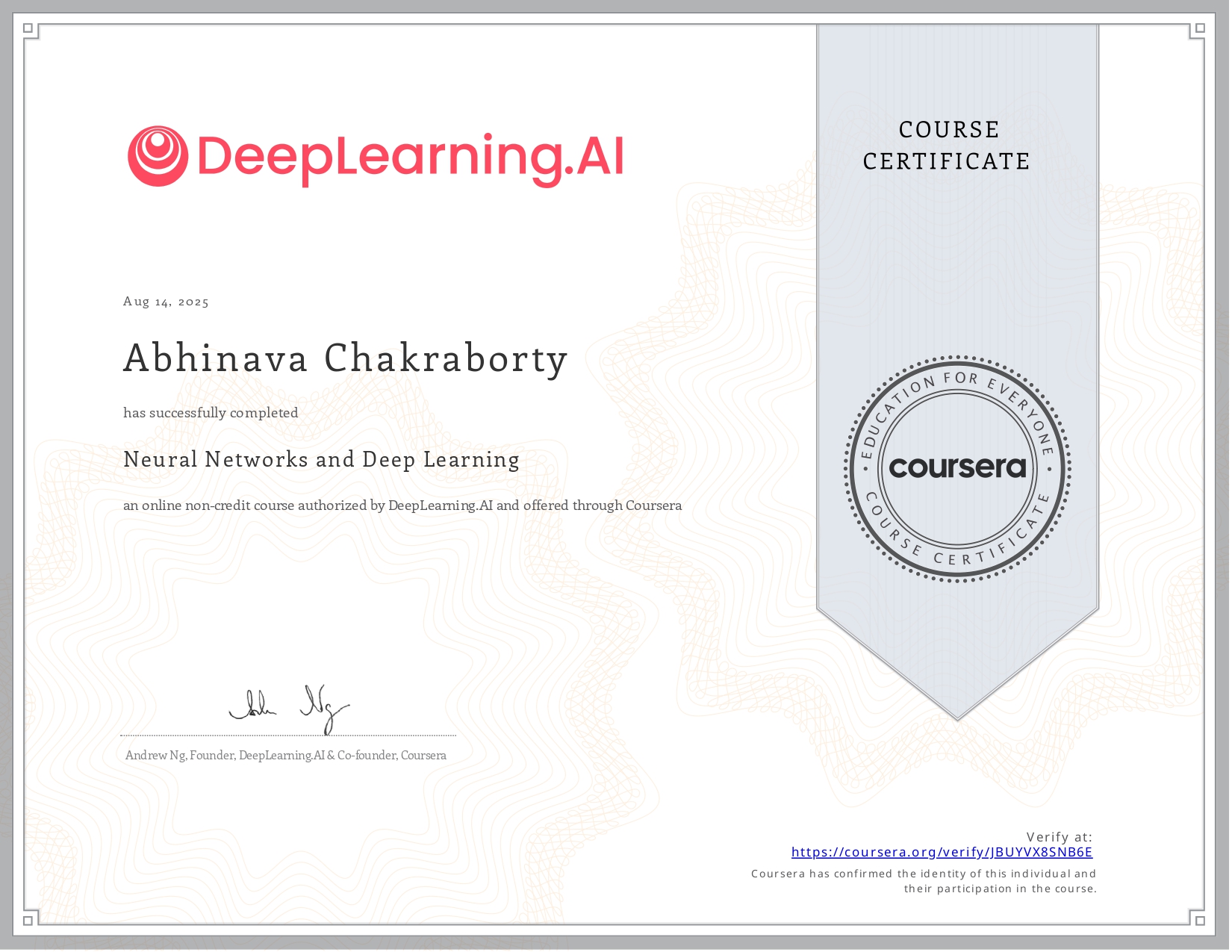 Certificate 2